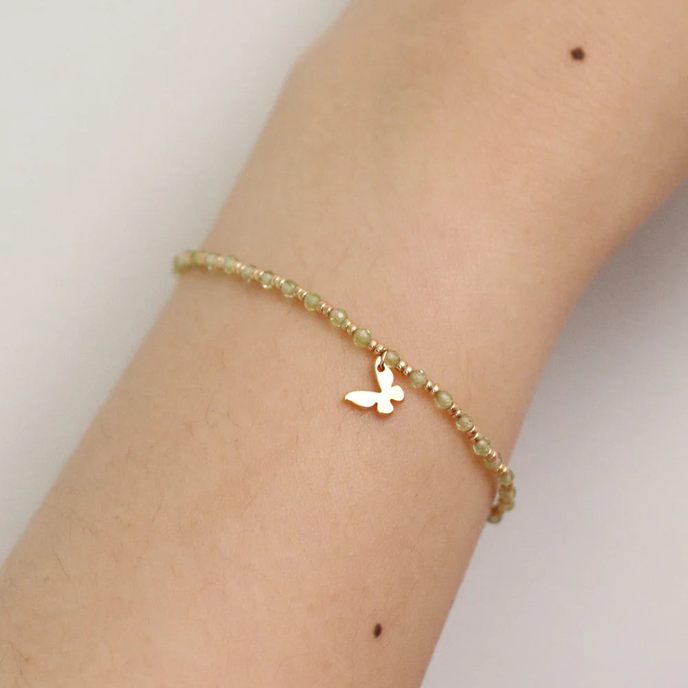 Butterfly charm bracelet