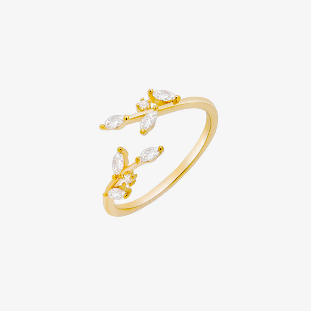 Laurel leaves ring