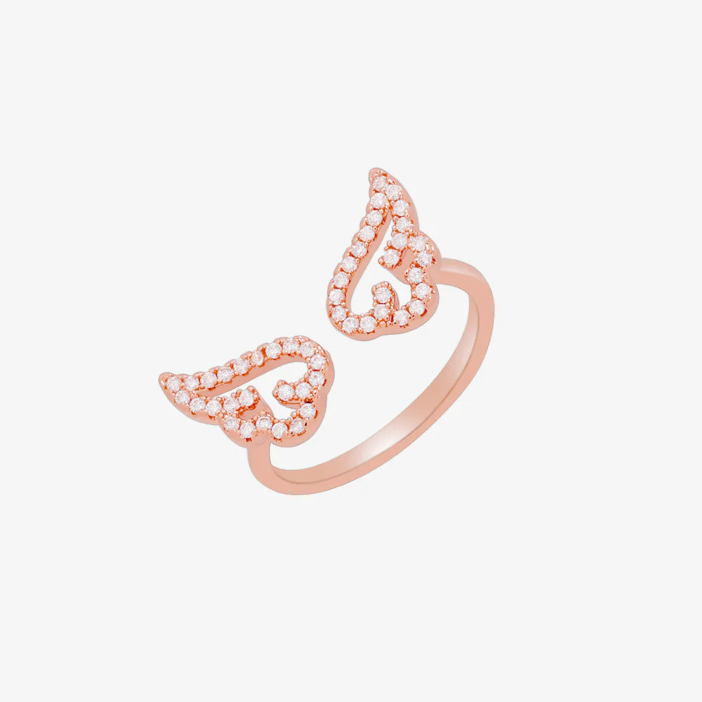 Angel wing ring